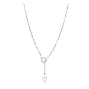Tiffany’s Elsa peretti open heart pearl necklace